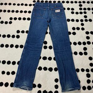 Wrangler Jeans Cowboy Cut Bootcut Mens 28x34 Blue Denim 936PWD Western Rodeo